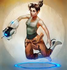 Chell Art Portal Art Portal 2 Portal Game