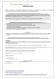 Show off your value as a future employee. Telecharger Gratuit Resume Format For Fresher Electrical Engineer