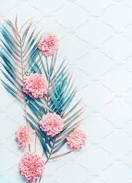Peach aesthetic aesthetic colors flower aesthetic aesthetic images aesthetic backgrounds aesthetic wallpapers aesthetic pastel imagenes color pastel roses tumblr. Tropical Leaves And Pink Flowers Pink And Turquoise Wallpaper Flower Wallpaper Flower Aesthetic