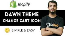😀 Shopify Dawn theme Change Cart Icon 😀 Without Any Shopify APP ...