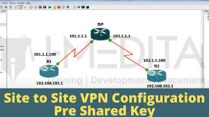 Site To Site Vpn Configuration With Pre Shared Key Tutorial By Baldev Singh Ccie 37094 Youtube
