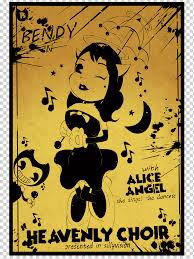Bendy in little devil darling & bendy in the dancing demon. Bendy And The Ink Machine Fan Art Drawing Poster Fan Text Technic Poster Png Klipartz