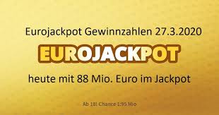Bis wann kann ich meinen eurojackpot spielschein abgeben? Eurojackpot 27 3 2020 Deutscher Eurojackpot De