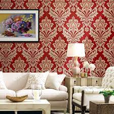 Classic wallpaper designs for living room wallpaper; Italian Classic Red Wallpaper Design Luxury Wall Paper Heavy Damask Wallpaper Buy Damask Wallpaper Heavy Wallpaper Luxury Wallpaper Product On Alibaba Com