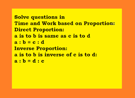 Solve Time And Work Questions Using Proportion Concepts Proportion Is Of Two Kinds Direct And Inverse Direct Pr This Or That Questions Math Skills Solving
