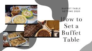 Want to create your own? How To Set Buffet Table For A Large Party Buffet Table Setting 2020 Youtube