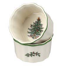 There is no better holiday tradition than the gift of spode christmas tree. Spode Christmas Tree 3 5 Inch Round Scalloped Ramekins Set Of 2 Spode