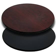 Flash Furniture 36 Round Table Top With Black Or Mahogany Reversible Laminate Top Check This Awesom In 2020 Restaurant Table Tops Laminate Table Top Round Table Top