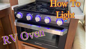 How To Light Rv Oven Lighting Furrion Propane Oven Youtube