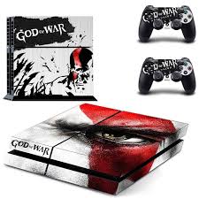 Free Shipping Ps4 God Of War Kratos Decal Stickers For Sony Playstation 4 Console 2 Controllers Exclusive God Of War Ps4 Console Ps4 Skins Stickers