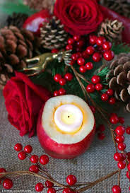 Plaid Christmas Table Decorations With Flowers And Fruit Living Locurto