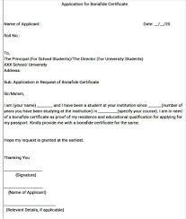 Bonafide Certificate New Formats 2021 Application Process Documents Study Woo