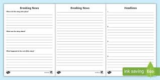 It will help you stand out in search results listings, convey what you do. Free Breaking News Writing Frame Teacher Made