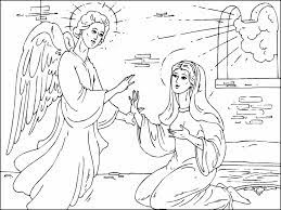 There are tons of great resources for free printable color pages online. Angel Gabriel Visits Mary Coloring Page Coloring Pages 4 U