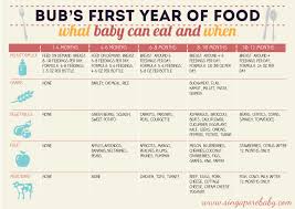 baby food chart what baby can eat when first 12 months