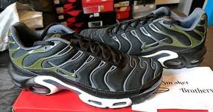 Nike Air Max Plus Tn Tuned 1 Black Legion Green Dark Grey White 852630 007 Wolf Nike Air Max Plus Nike Air Max Air Max Plus