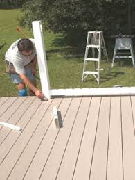 Follow the manufacturer's guidelines to mount and install the deck railing. Installing A Pvc Handrail For Your Deck Extreme How To