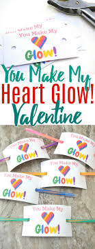 High quality cute printable valentine cards for kids for you to download for free. Glow Stick Valentine Cards With Free Printable The Centsable Shoppin
