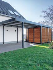 Carport Carport Avec Local Technique Local Technique Remise A Outils Arka Bahce Duzenlemesi Arka Bahceler Modern