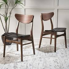 Amazon Com Christopher Knight Home 298946 Anise Dining Chair Set Of 2 Dark B Walnut Dining Chairs Midcentury Modern Dining Chairs Solid Wood Dining Chairs