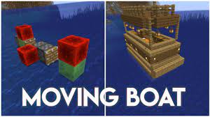 Make it go out three blocks as shown above, and of course one block in the center. How To Make A Moving Ship In Minecraft How To Make A Working Boat In Minecraft In English Youtube