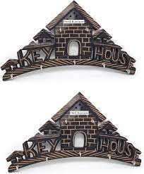 Desi Karigar Black Wood Key Holder - Set of 2 : Amazon.in: Home & Kitchen