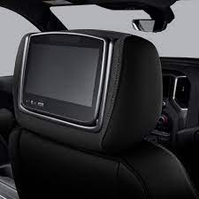 Rear Seat Infotainment System With Dvd Player In Jet Black Cloth Gmc Accessories