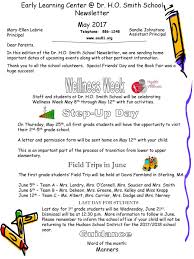 Our health and wellness reviews and features will help you live a better, happier, more confident life. Early Learning Dr H O Smith School Newsletter Ppt Download