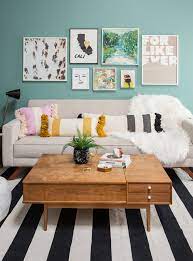 The wooden shed ceiling has exposed beams that. 30 Easy Unexpected Living Room Decorating Ideas Real Simple