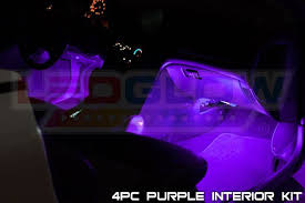 4pc Purple Led Car Interior Lights Purple Interior Interior Lighting Car Interior