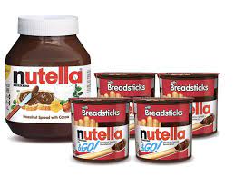 Buy Nutella And Nutella And Go Bundle 4 Count Chocolate Hazelnut Spread Snack Packs With Breadsticks And 35 3 Oz Bulk Nutella Jar Perfect For Halloween Treats And Kids Lunch Box Snacks Online