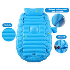 Mommy's helper toddler bathing tub with toddler bathing tub non slip travel bathtub with soft cushion bath tub for infant. Blue Pawsky Portable Infant Toddler Bathing Tub Non Slip Travel Bathtub Mini Air Swimming Pool Kids Thick Foldable Shower Basin Baby Inflatable Bathtub Baby Surclima Baby Care