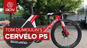 Tom dumoulin of the netherlands and team sunweb / during the 105th tour de france 2018, stage 9 a. Tom Dumoulin S New Cervelo P5 Time Trial Bike Youtube