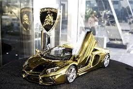 Gold Miniature Lamborghini