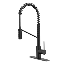 Check spelling or type a new query. Commercial Style Pull Down Single Handle Kitchen Faucet With Quickdock Top Mount Installation Assembly In Matte Black