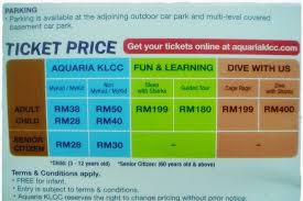 Kat situ ada tulis pukul berapa sold out, pukul berapa available. Aquaria Klcc Aquarium Tercanggih Di Malaysia