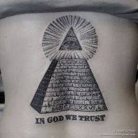 Egyptian pyramids tattoos that you can filter by style, body part and size, and order by date or score. Egyptian Pyramid With In God We Trust Tattoo Entertainmentmesh