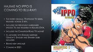 So impressed by him and with the determination to become stronger, ippo decides to become a boxer. Hajime No Ippo Coming To Blu Ray Hajimenoippo