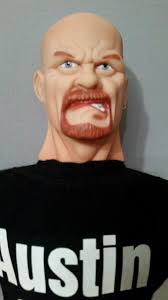WWF WWE Bone Crunching Buddies Stone Cold Steve Austin Jakks Pacific 17"  figure