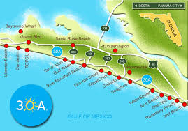 Map Of Scenic 30a And South Walton Florida Florida Travel Seaside Florida Rosemary Beach Florida