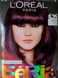 Loreal Purple Hair Lift Dyed Hair Purple Dark Purple Hair