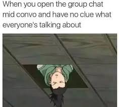 Group Chat Anime Memes Funny Naruto Memes Funny Naruto Memes You don't need to put an effort and think ages to pick one of the best funny group chat names. group chat anime memes funny naruto
