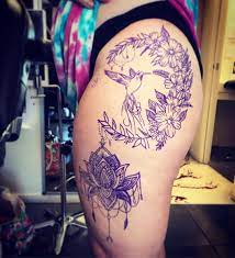 Photo By Schnatzelpambusika On Instagram Love Mandala Flowers Hummingbird Hiptattoo Thightattoo Hip Tattoo Colorful Hummingbird Tattoo Thigh Tattoo