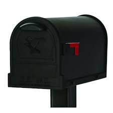 Gibraltar Mailboxes Arlington Large Steel Post Mount Mailbox Black Ar15b000 The Home Depot Mounted Mailbox Gibraltar Mailboxes Post Mount