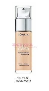 Fond de teint l'oreal true match d3 w3 beige doré. Loreal True Match Super Blendable Fond De Ten Rose Ivory 1 R 1 C