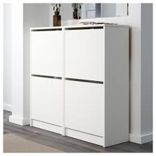 Bissa White Shoe Cabinet With 2 Compartments 49x93 Cm Ikea Shoe Cabinet Ikea Shoe Cabinet Ikea