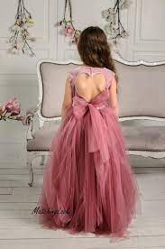 Dresses For Girls Flower Girl Dress Dusty Rose Flower Dress Etsy Wedding Dresses For Girls Dusty Rose Dress Flower Girl Dresses Tutu