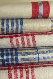Shop birch lane for farmhouse & traditional kitchen towels, in the comfort of your home. Vintage Pure Linen Kitchen Towels Red Blue Checked Rustic French Country Farmhouse