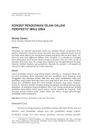 Ibnu sina juga merupakan seorang ahli falsafah yang terkenal. Pdf Konsep Pendidikan Islam Dalam Perspektif Ibnu Sina