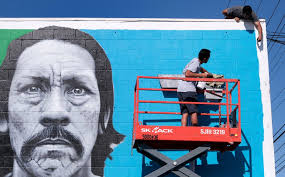 Muralist revitalizes Danny Trejo's intense, tough-guy gaze